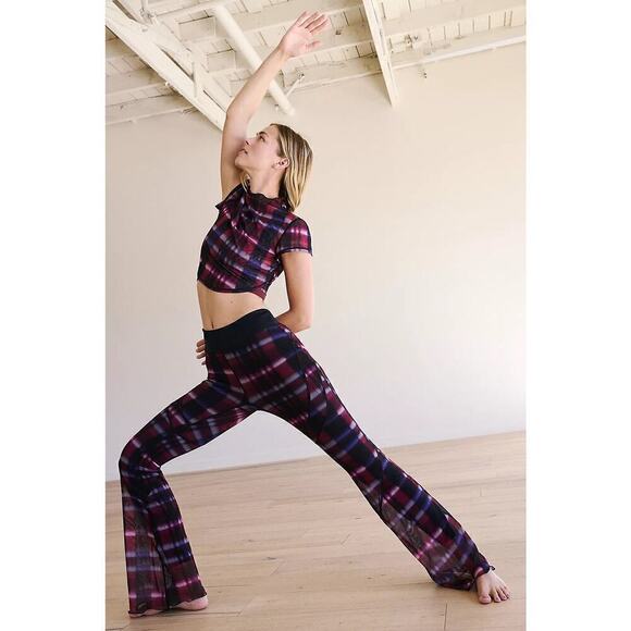 Free People Movement See You Through Printed Flares - Picture 1 of 5